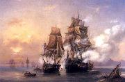 Capturing of Swedish 44-gun frigate Venus by Russian 22-gun cutter Merkuriy of June 1, 1789., Alexey Bogolyubov